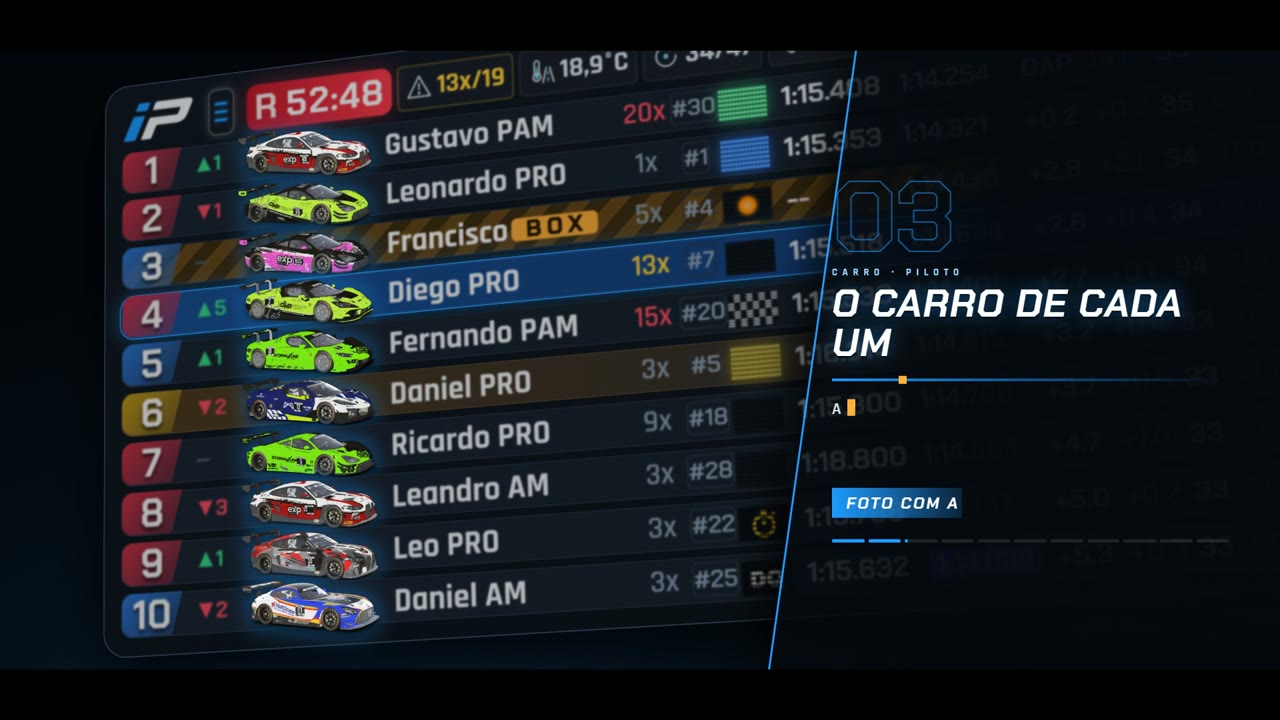 Vídeo do Standings
